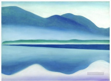  Precisionism Oil Painting - Lake George Georgia Okeeffe American modernism Precisionism